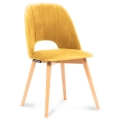 Valgomojo kėdė TINO 86x48 cm geltona/bukas