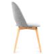 Valgomojo kėdė TINO 86x48 cm pilka/bukas