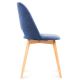 Valgomojo kėdė TINO 86x48 cm tamsiai mėlyna/bukas