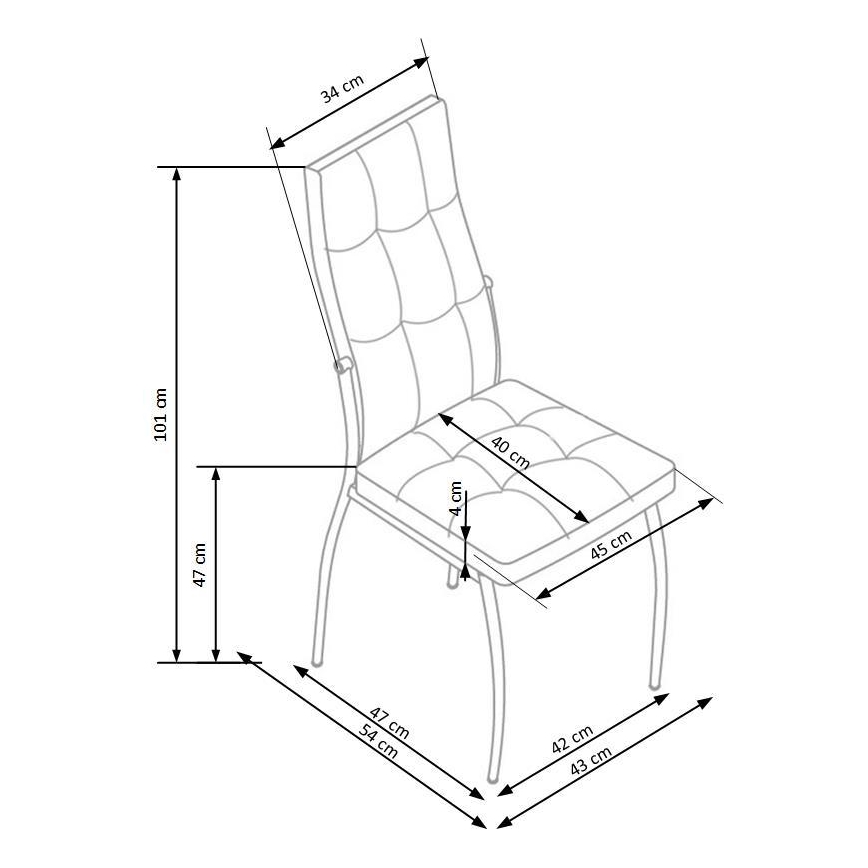Valgomojo kėdė WARMIS, 1 vnt., juoda