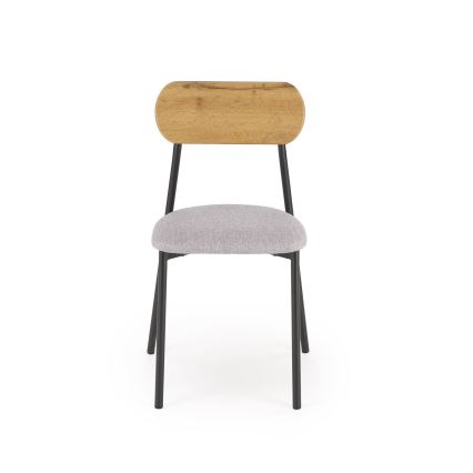 Valgomojo komplektas NANDO 84x54 cm pilka/ruda/juoda