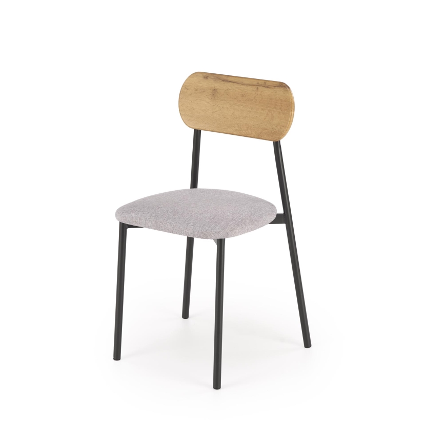 Valgomojo komplektas NANDO 84x54 cm pilka/ruda/juoda