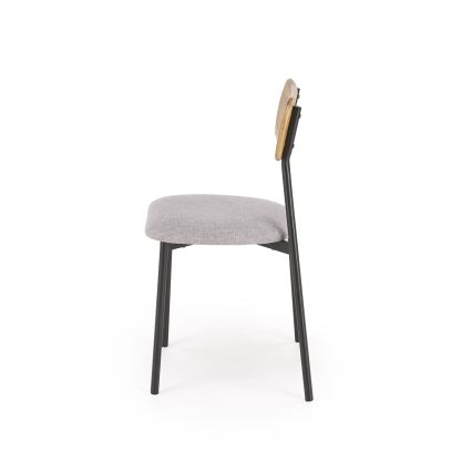 Valgomojo komplektas NANDO 84x54 cm pilka/ruda/juoda