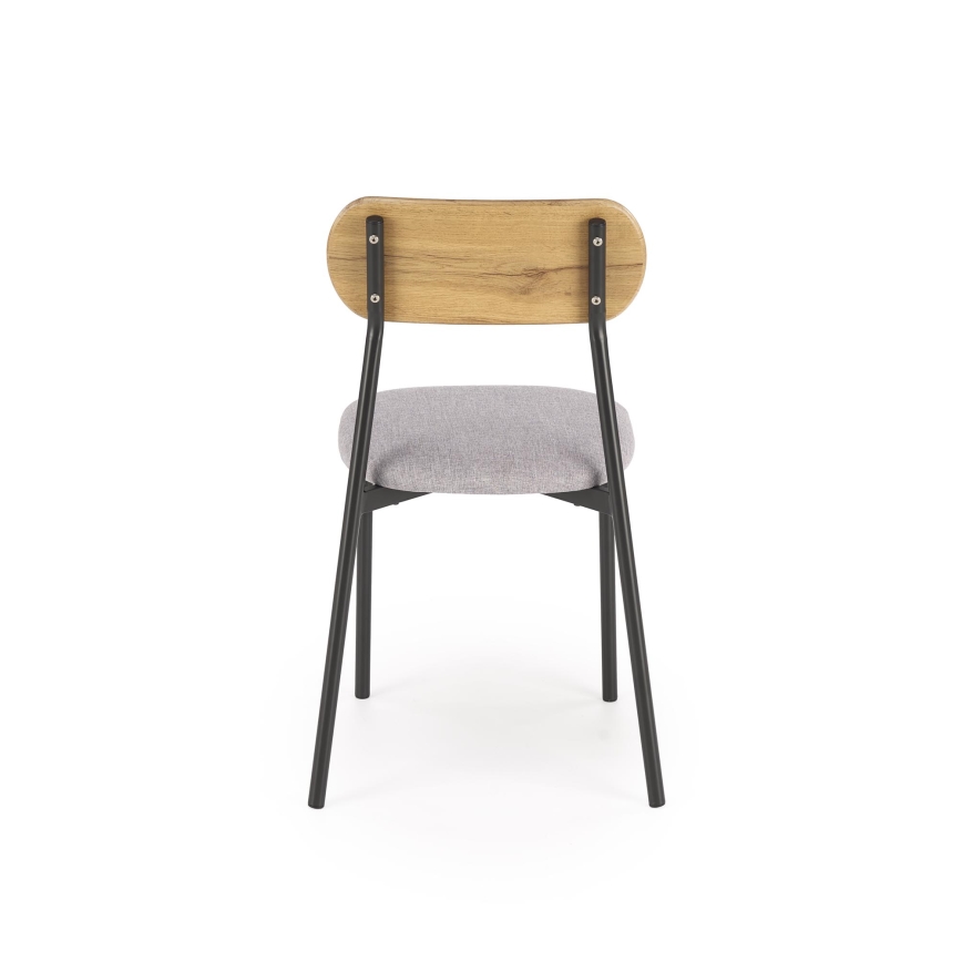 Valgomojo komplektas NANDO 84x54 cm pilka/ruda/juoda