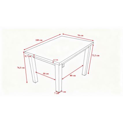 Valgomojo stalas NOAH ąžuolas