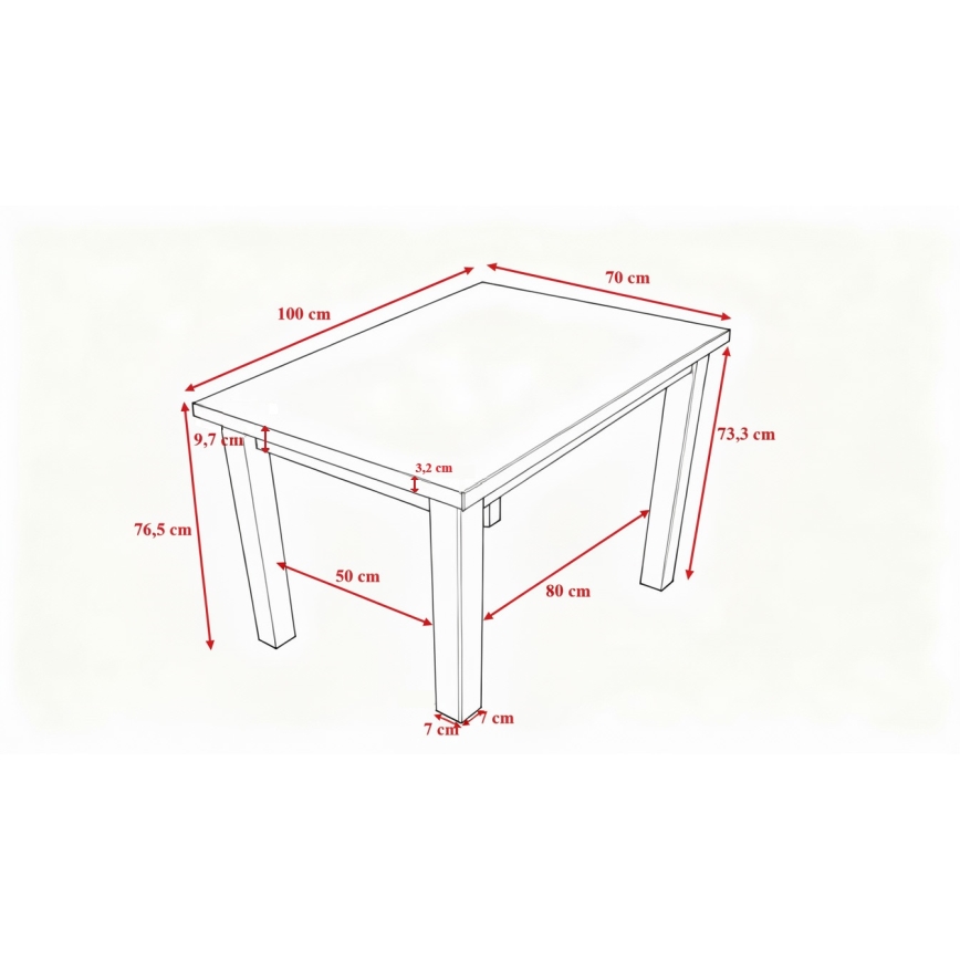 Valgomojo stalas NOAH ąžuolo Sonoma