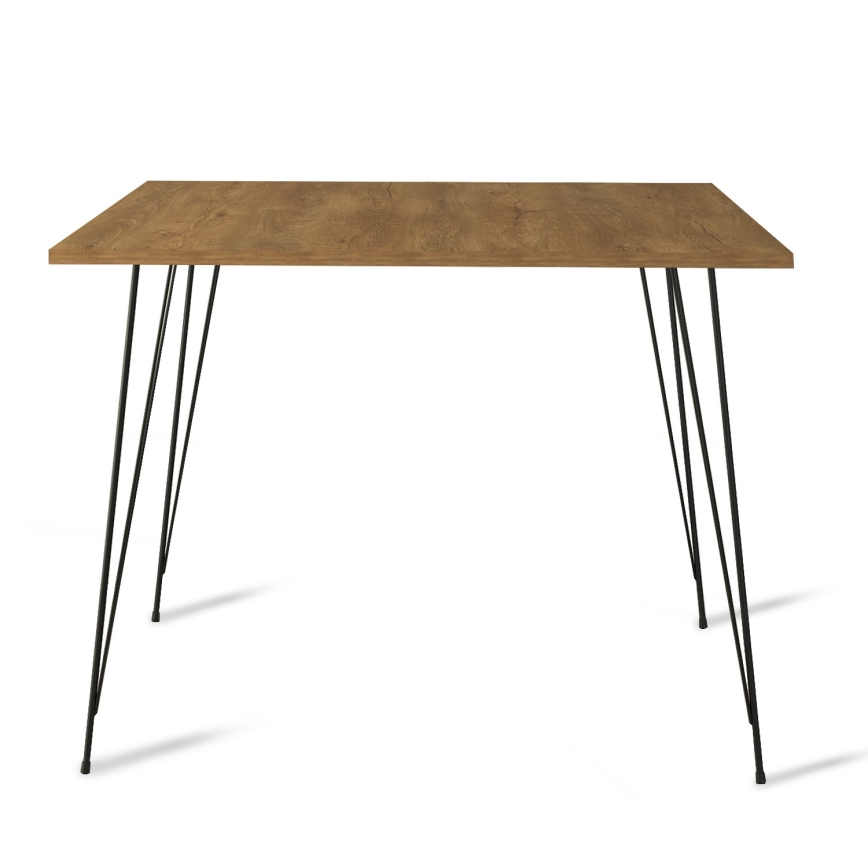 Valgomojo stalas SANDALF 75x90 cm ruda/juoda