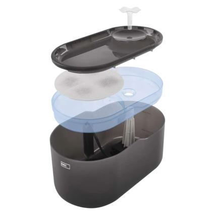Vandens fontanas augintiniams 2,6 l/5V pilka