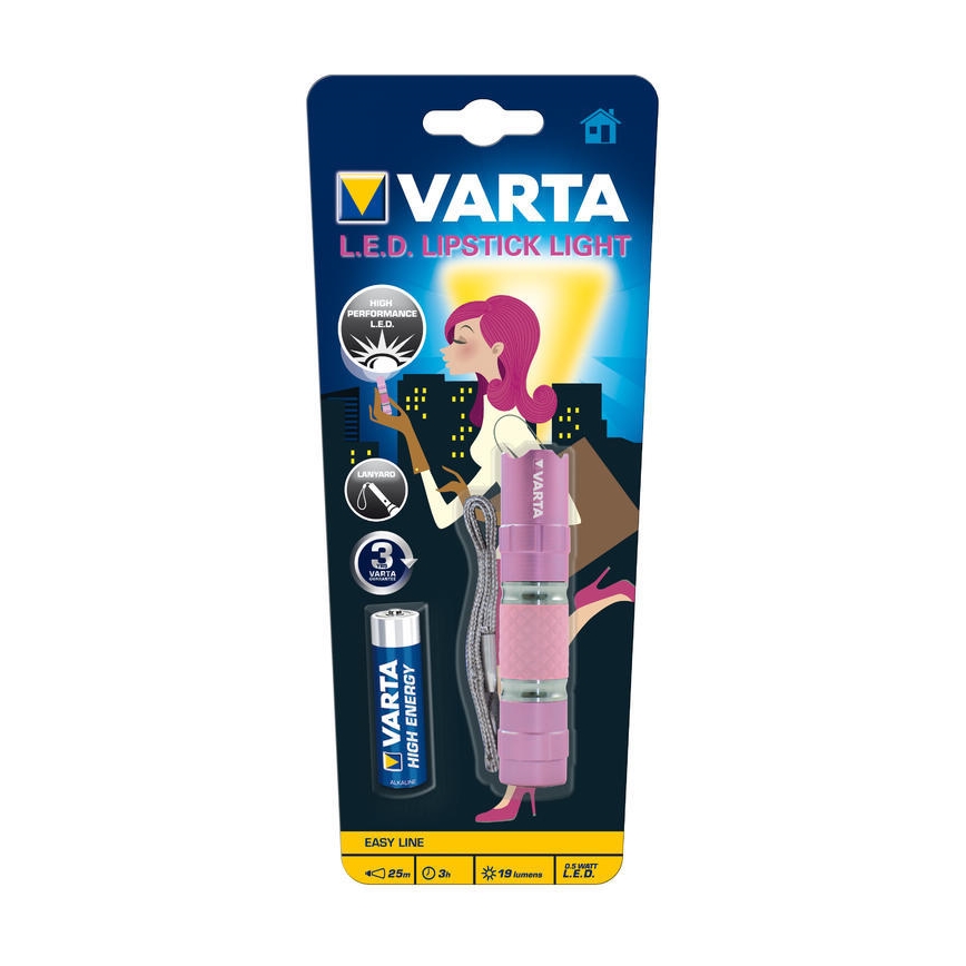 Varta 16617101421 - LED žibintuvėlis LIPSTICK LED/1xAA