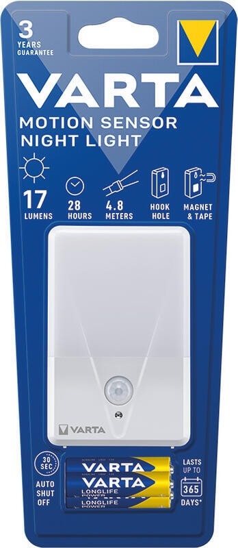 Varta 16624101421 - LED naktinis šviestuvas su jutikliu NIGHT LIGHT LED/3xAAA