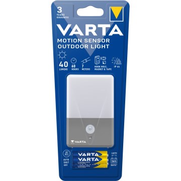 Varta 16634101421 - LED Stovyklavimas žibintuvėlis su jutikliu LED/3xAAA IP44