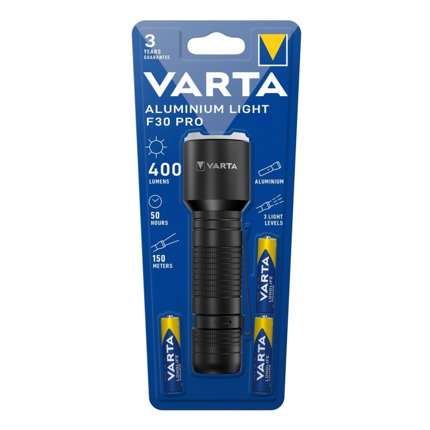 Varta 17608101421 - LED Žibintuvėlis ALUMINIUM LIGHT LED/3xAAA