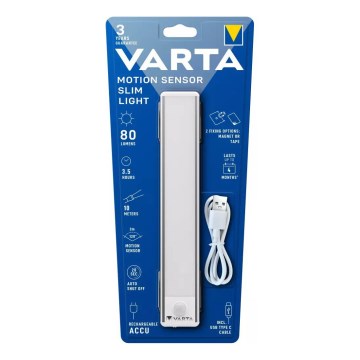 Varta 17624101401 - LED Įkraunamas baldų šviestuvai su judesio jutikliu LED/5V