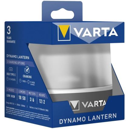 Varta 17670101111 - LED Įkraunamas šviestuvas DYNAMO LANTERN LED/5V 350 mAhIP54