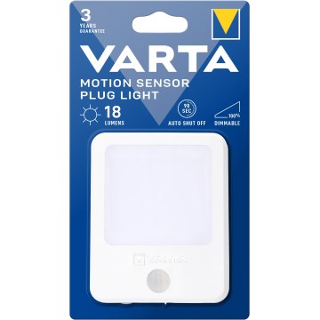Varta 18624101401 - LED šviesos reguliavimas naktinis šviestuvas su jutikliu LED/230V