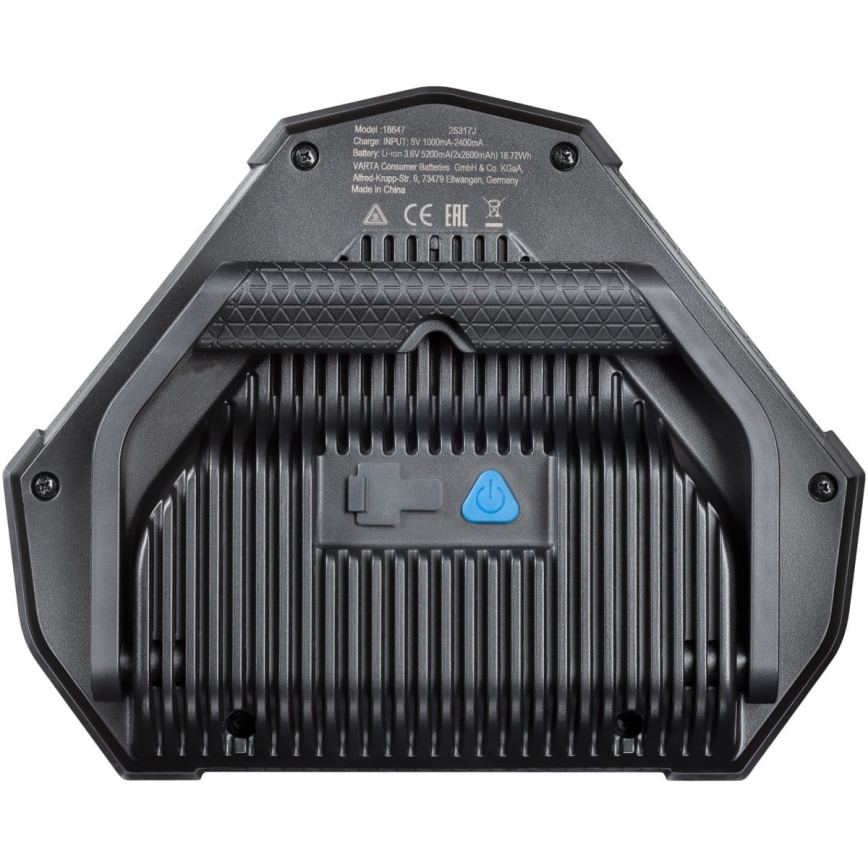 Varta 18647101401 - LED nešiojama darbo lempa WORK FLEX LED/12W/5V 5200 mAh IP54