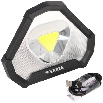 Varta 18647101401 - LED Nešiojamas žibintuvėlis WORK FLEX LED/12W/5V 5200mAh IP54