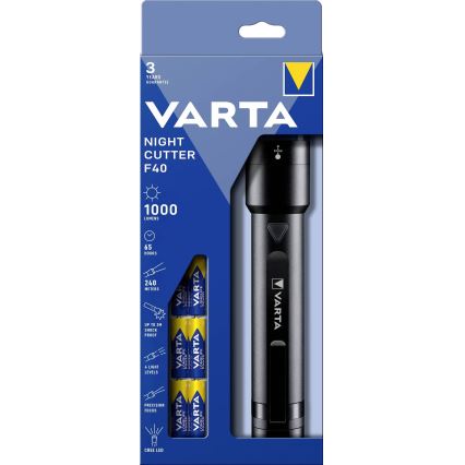 Varta 18902101121 - LED Šviesos reguliavimas flashlight NIGHT CUTTER LED/6xAA IPX4