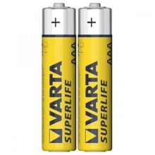 Varta 2003 - 2 vnt cinko-anglies baterijos  SUPERLIFE AAA 1,5V