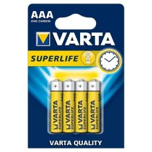 Varta 2003 - 4 vnt cinko-anglies baterijos  SUPERLIFE AAA 1,5V