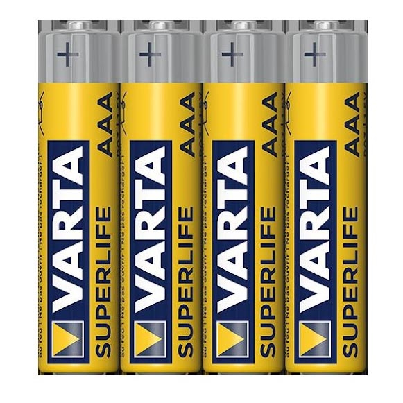 Varta 2003101304 - 4 vnt. Cinko anglies baterija SUPERLIFE AAA 1,5V