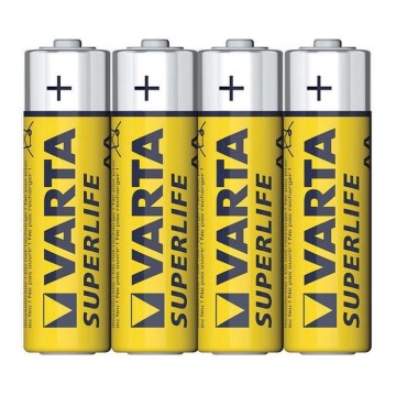 Varta 2006 - 4 vnt. cinko anglies baterija SUPERLIFE AA 1,5V SUPERLIFE