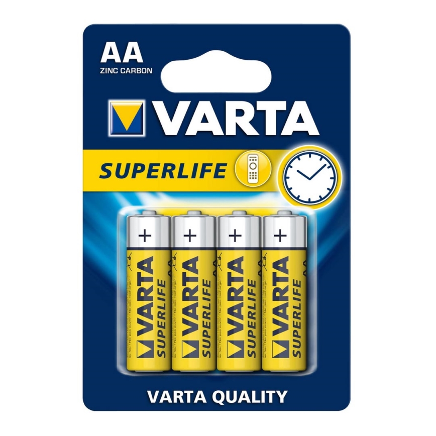 Varta 2006 - 4 vnt cinko-anglies baterijos  SUPERLIFE AA 1,5V