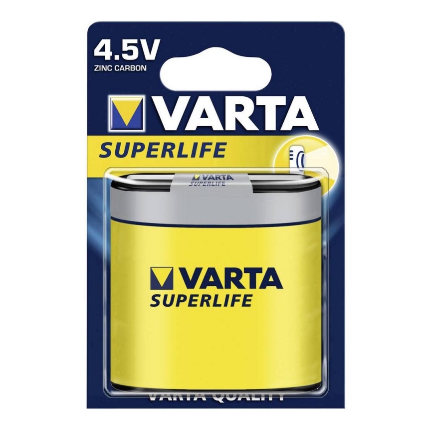 Varta 2012 - 1 vnt cinko-anglies baterijos  SUPERLIFE 4,5V