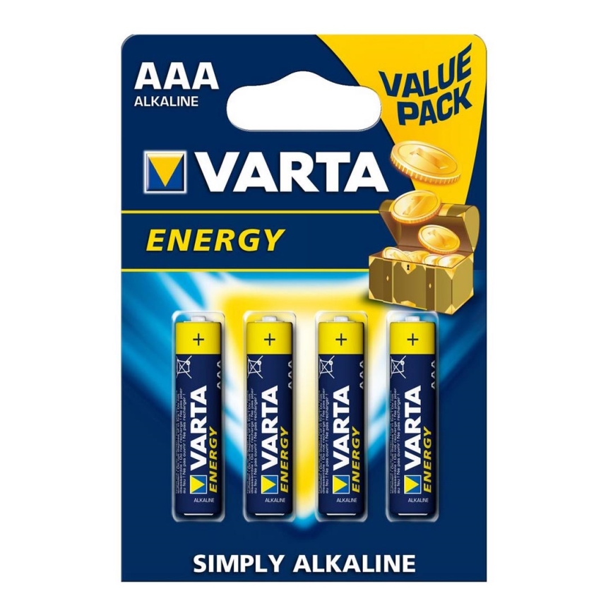 Varta 4103 - 4 vnt šarminės baterijos  ENERGY AAA 1,5V