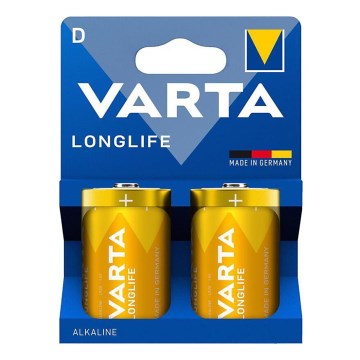 Varta 4120101422 - 2 vnt. Šarminė baterija LONGLIFE D 1,5V