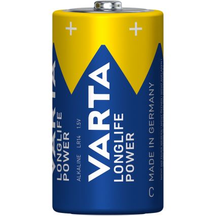Varta 4914121422 - 2 vnt. Šarminė baterija LONGLIFE POWER LR14/C 1,5V