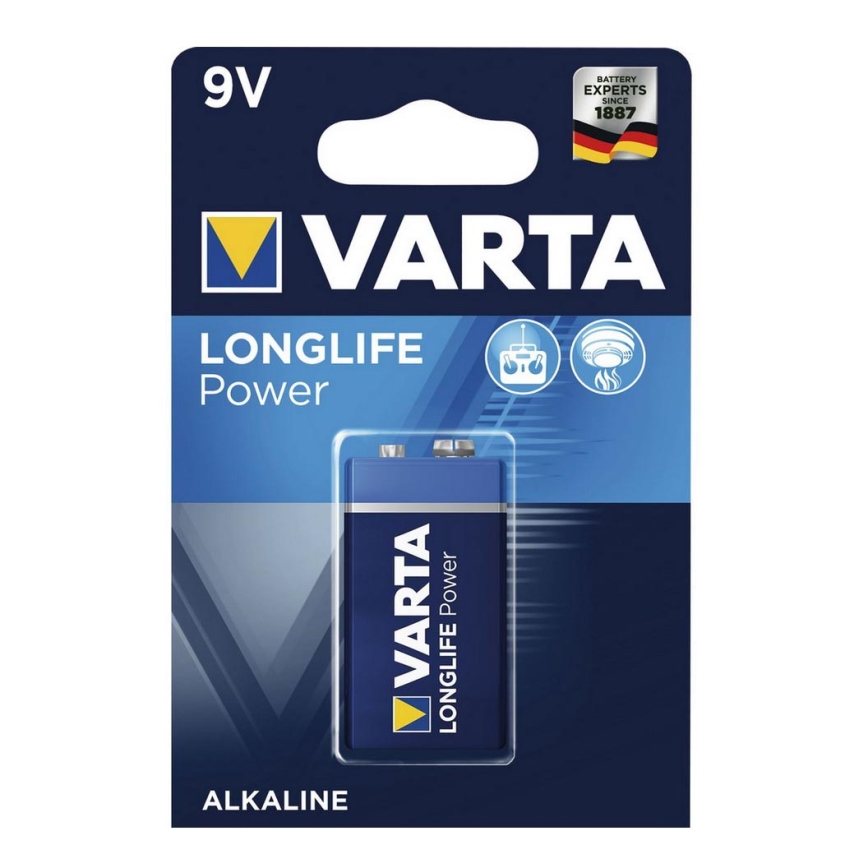 Varta 4922121411 - 1 vnt. Šarminė baterija LONGLIFE 9V