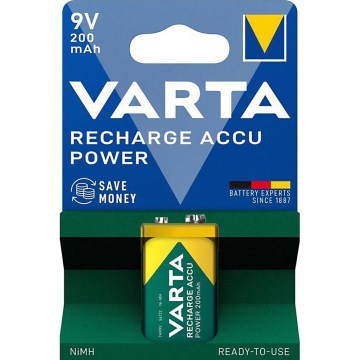 Varta 56722101401 - 1 vnt. Įkraunamas akumuliatorius ACCU Ni-MH/200 mAh/9 V