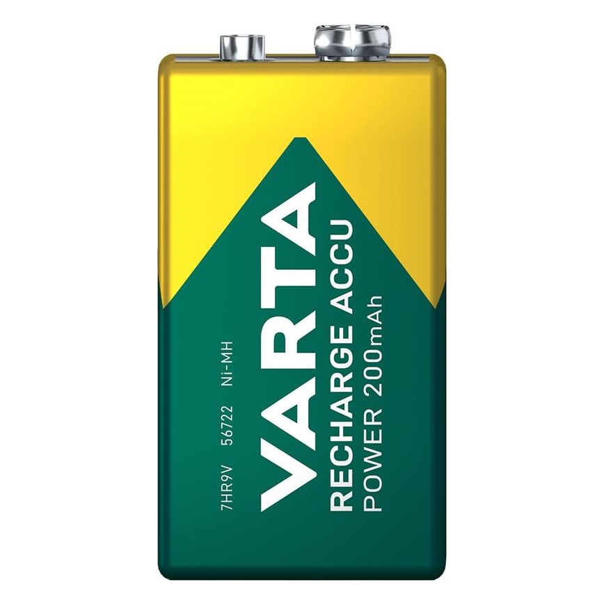 Varta 56722101401 - 1 vnt. Įkraunamas akumuliatorius ACCU Ni-MH/200 mAh/9 V