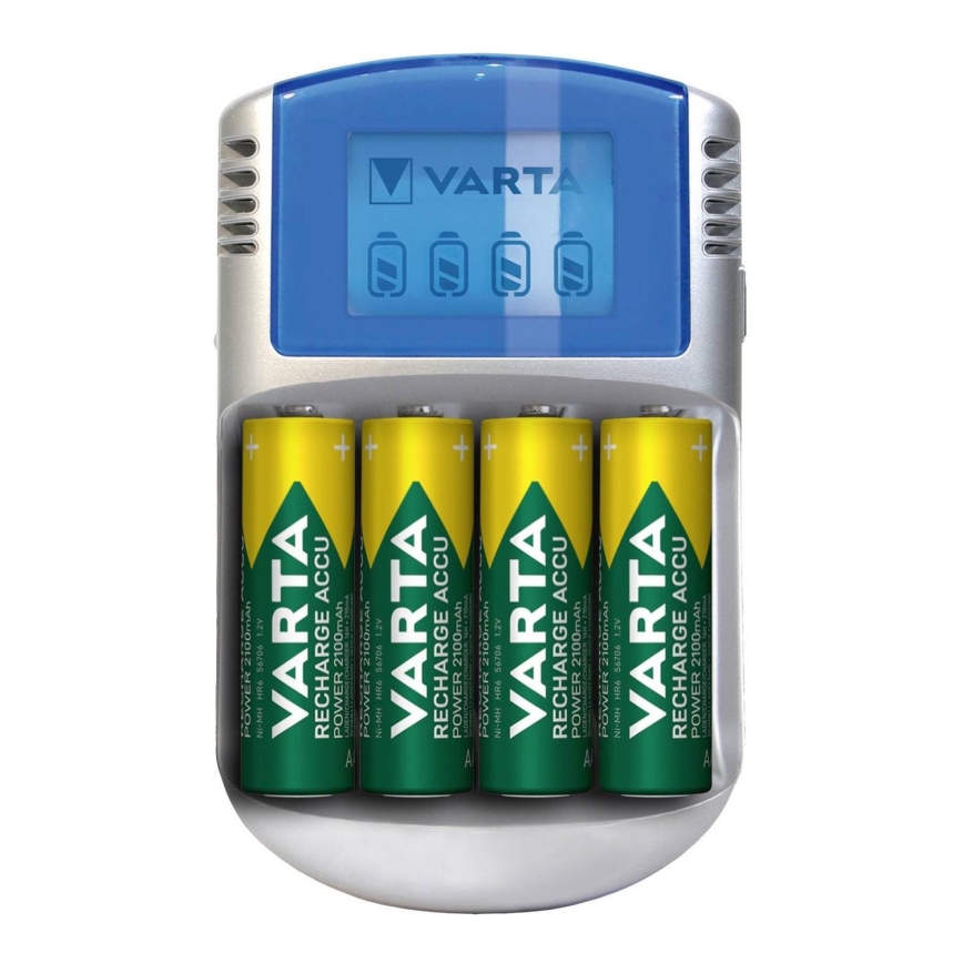 Varta 57070201451 - LCD baterijų įkroviklis 4xAA/AAA 2600mAh 5V