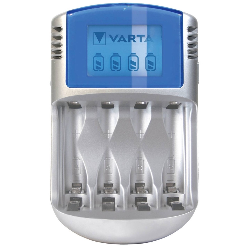 Varta 57070201451 - LCD baterijų įkroviklis 4xAA/AAA 2600mAh 5V
