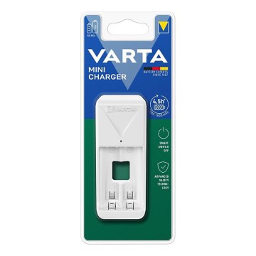 Varta 57656101401 - Baterijų įkroviklis 2xAA/AAA 230V