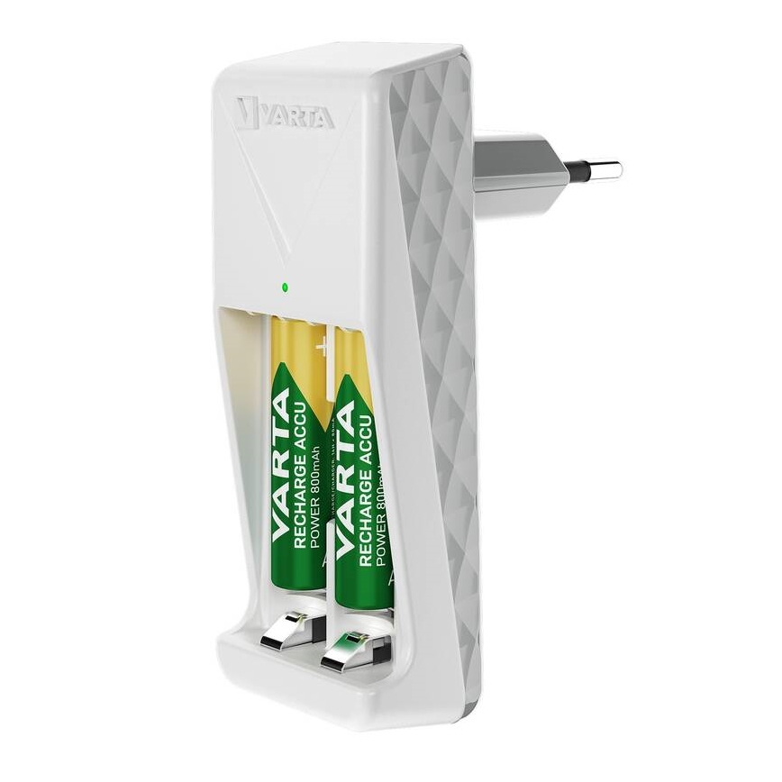 Varta 57656101451 - Baterijų įkroviklis 2xAA/AAA 2100 mAh 230V