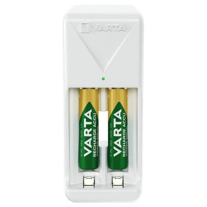 Varta 57656201421 - Baterijų įkroviklis 2xAA/AAA 800 mAh 230V