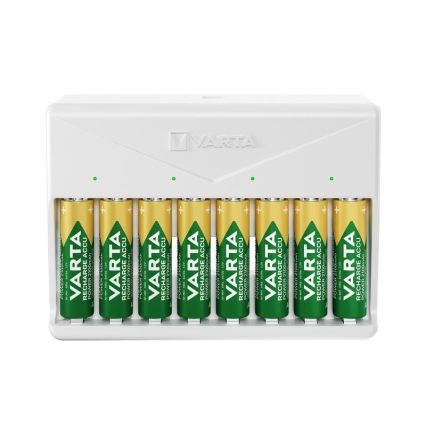 Varta 57659101401 - Baterijų įkroviklis 8xAA/AAA 5V