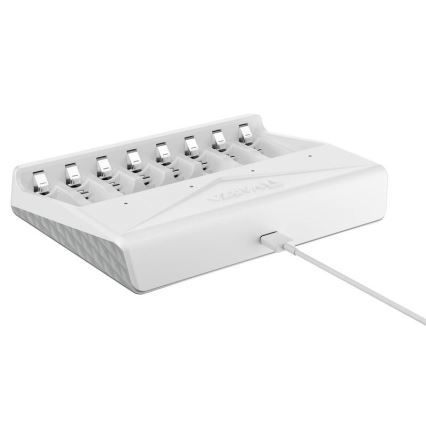 Varta 57659101401 - Baterijų įkroviklis 8xAA/AAA 5V