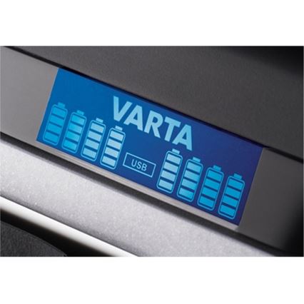 VARTA 57671 - LCD multi įkrovėjas 8xAA/AAA su USBįkrovimu 4h