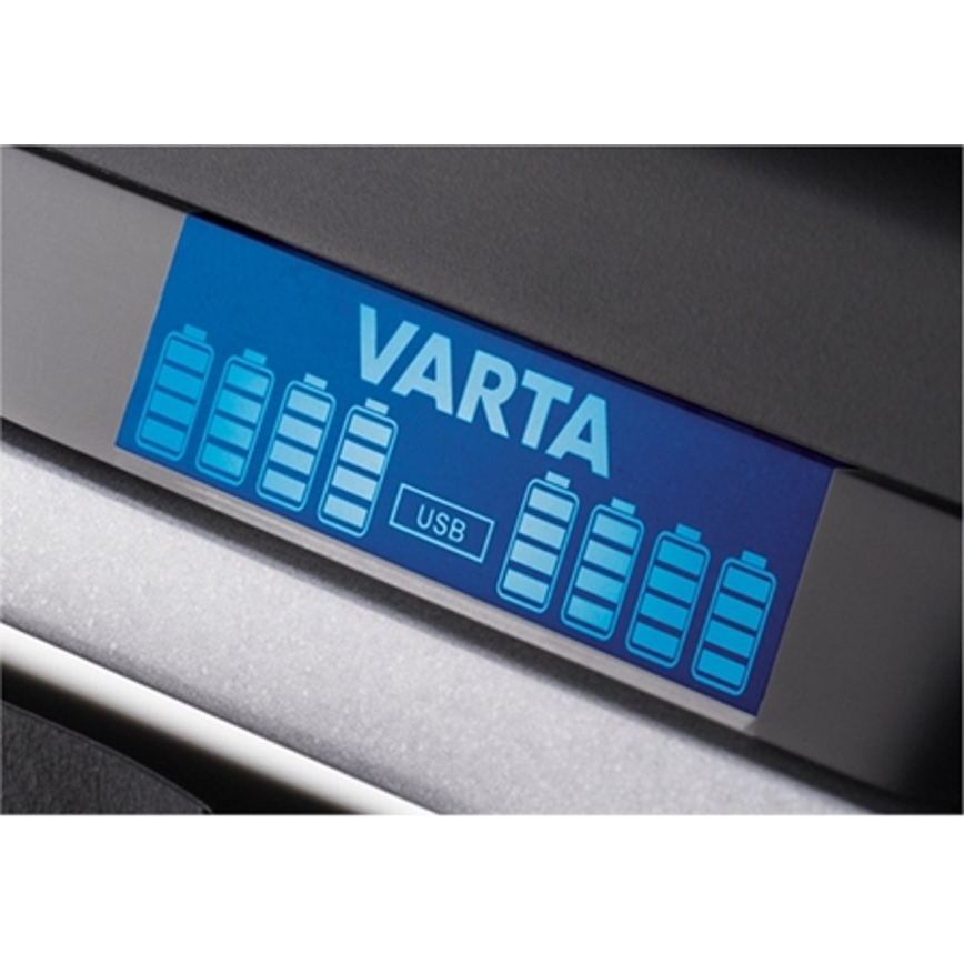 VARTA 57671 - LCD multi įkrovėjas 8xAA/AAA su USBįkrovimu 4h