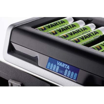VARTA 57671 - LCD multi įkrovėjas 8xAA/AAA su USBįkrovimu 4h
