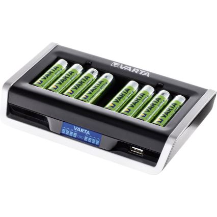 VARTA 57671 - LCD multi įkrovėjas 8xAA/AAA su USBįkrovimu 4h