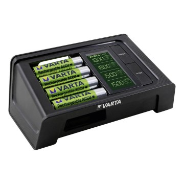 VARTA 57674 - LCD išmanus įkrovėjas 4xAA/AAA įkrauna per 1,5h