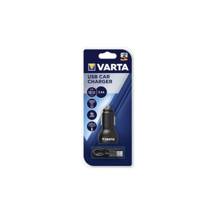 VARTA 57931 - įkrovėjas su automobilio adapteriu USB 12V