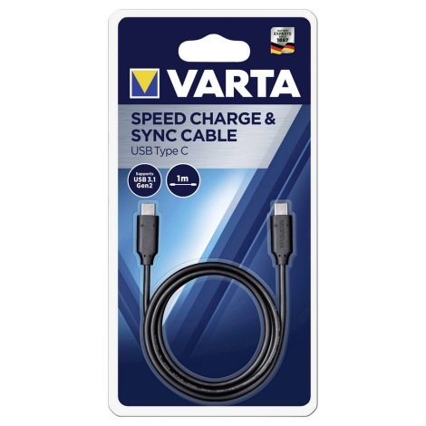 Varta 57947101401 - USB kabelis SPEED CHARGE USB-C 1 m