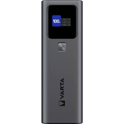Varta 57984101111 - Powerbankas su LED ekranu, Power Delivery 27000 mAh/140W/3,7V