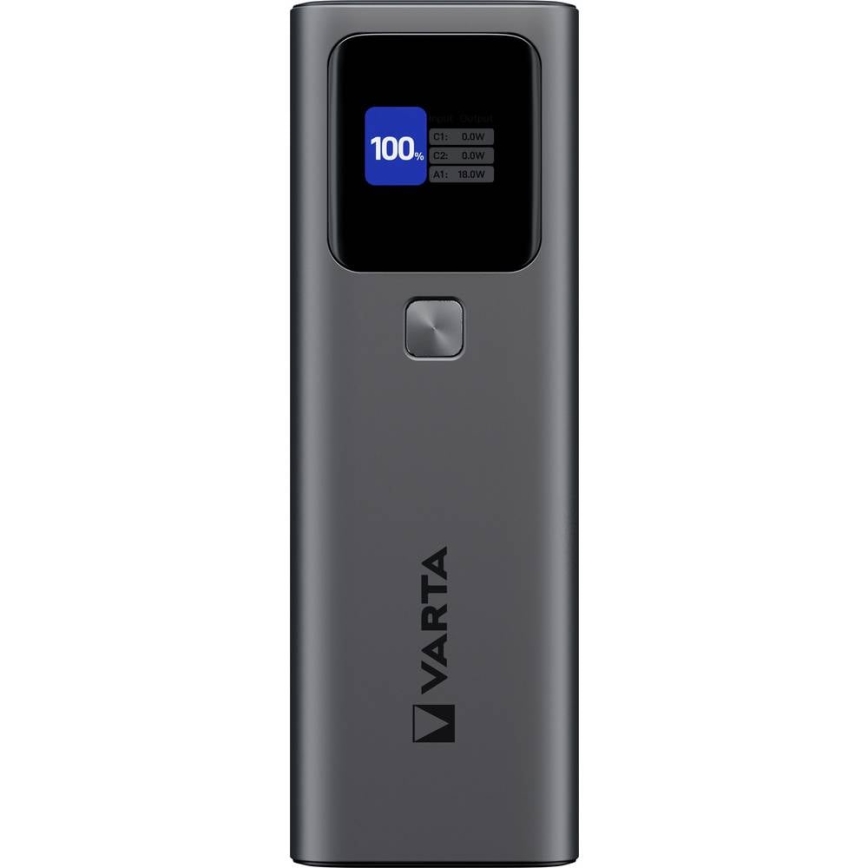 Varta 57984101111 - Powerbankas su LED ekranu, Power Delivery 27000 mAh/140W/3,7V